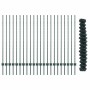 Reja con postes Verde 1.4 x 25 m Acero