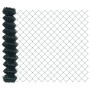 Reja con postes Verde 1.4 x 25 m Acero