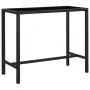 Garden table and high stools and cushions 9 pcs black PE rattan by vidaXL, Garden sets - Ref: Foro24-3064826, Price: 382,24 €...