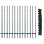 Reja con postes Verde 1.6 x 25 m Acero