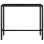 Garden table and high stools and cushions 9 pcs black PE rattan by vidaXL, Garden sets - Ref: Foro24-3064826, Price: 382,24 €...