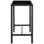 Garden table and high stools and cushions 9 pcs black PE rattan by vidaXL, Garden sets - Ref: Foro24-3064826, Price: 382,24 €...