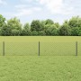 Reja con postes Gris 0.4 x 10 m Acero