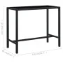 Garden table and high stools and cushions 9 pcs black PE rattan by vidaXL, Garden sets - Ref: Foro24-3064826, Price: 382,24 €...