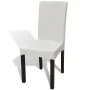 Funda para silla elástica recta 6 unidades crema de vidaXL, Fundas - Ref: Foro24-130380, Precio: 28,93 €, Descuento: %