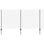 Reja con postes Gris 1.2 x 10 m Acero