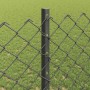 Reja con postes Gris 1.2 x 10 m Acero