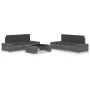 5-piece synthetic rattan garden furniture set in gray by vidaXL, Garden sets - Ref: Foro24-3054599, Price: 461,12 €, Discount: %