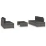 5-piece synthetic rattan garden furniture set in gray by vidaXL, Garden sets - Ref: Foro24-3054599, Price: 461,12 €, Discount: %