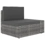 5-piece synthetic rattan garden furniture set in gray by vidaXL, Garden sets - Ref: Foro24-3054599, Price: 461,12 €, Discount: %