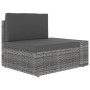 5-teiliges Gartenmöbel-Set aus synthetischem Rattangrau von vidaXL, Gartensets - Ref: Foro24-3054599, Preis: 453,23 €, Rabatt: %