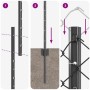 Reja con postes Gris 1.4 x 10 m Acero