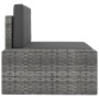 5-teiliges Gartenmöbel-Set aus synthetischem Rattangrau von vidaXL, Gartensets - Ref: Foro24-3054599, Preis: 453,23 €, Rabatt: %