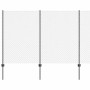 Reja con postes Gris 1.5 x 10 m Acero