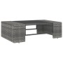 Gartenmöbel-Set 4-teilig aus grauem synthetischem Rattan von vidaXL, Gartensets - Ref: Foro24-3054601, Preis: 364,32 €, Rabat...