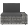 Gartenmöbel-Set 4-teilig aus grauem synthetischem Rattan von vidaXL, Gartensets - Ref: Foro24-3054601, Preis: 364,32 €, Rabat...
