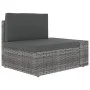 Gartenmöbel-Set 4-teilig aus grauem synthetischem Rattan von vidaXL, Gartensets - Ref: Foro24-3054601, Preis: 378,49 €, Rabat...