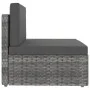 Gartenmöbel-Set 4-teilig aus grauem synthetischem Rattan von vidaXL, Gartensets - Ref: Foro24-3054601, Preis: 378,49 €, Rabat...