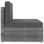 Gartenmöbel-Set 4-teilig aus grauem synthetischem Rattan von vidaXL, Gartensets - Ref: Foro24-3054601, Preis: 364,32 €, Rabat...