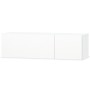 Mueble para TV madera contrachapada blanco brillo 120x40x34 cm