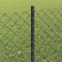 Reja con postes Gris 0.6 x 25 m Acero
