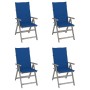 Liegende Gartenstühle mit 4 Kissen aus massivem Akazienholz von vidaXL, Gartenstühle - Ref: Foro24-3065387, Preis: 320,52 €, ...