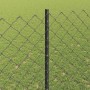 Reja con postes Gris 1.4 x 25 m Acero