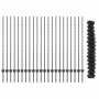 Reja con postes Gris 1.4 x 25 m Acero