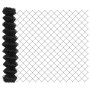 Reja con postes Gris 1.4 x 25 m Acero