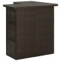 4-teiliges Garten-Bar-Set und braune Kissen aus synthetischem Rattan von vidaXL, Gartensets - Ref: Foro24-3064922, Preis: 357...