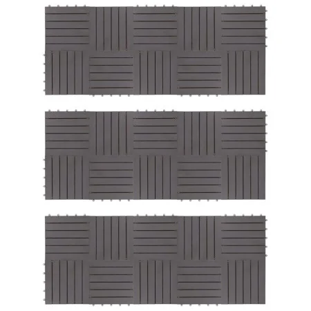 Terrace tiles 30 units washed gray acacia wood 30x30cm by vidaXL, Floors and carpets - Ref: Foro24-3054433, Price: 145,74 €, ...