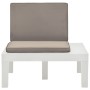 Gartenliegen mit Kissen 4 Einheiten aus weißem Kunststoff von vidaXL, Gartenstühle - Ref: Foro24-3054425, Preis: 341,26 €, Ra...