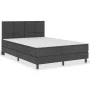 Box spring bed dark gray fabric 180x200 cm by vidaXL, Beds and slatted bases - Ref: Foro24-3054718, Price: 657,22 €, Discount: %