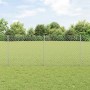 Reja con postes Plateado 1 x 10 m Acero