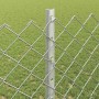 Reja con postes Plateado 1.2 x 10 m Acero
