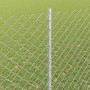 Reja con postes Plateado 1.4 x 10 m Acero