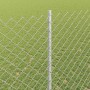 Reja con postes Plateado 1.6 x 10 m Acero