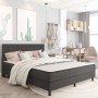 Cama box spring tela gris oscuro 160x200 m de vidaXL, Camas y somieres - Ref: Foro24-3054713, Precio: 663,01 €, Descuento: %
