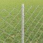 Reja con postes Plateado 0.6 x 10 m Acero