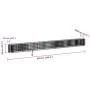 Arriate de gaviones de hierro galvanizado 610x50x50 cm de vidaXL, Maceteros y jardineras - Ref: Foro24-152031, Precio: 171,34...