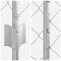 Reja con postes Plateado 1 x 10 m Acero