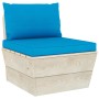 Muebles de jardín de palets 9 piezas y cojines madera de abeto by vidaXL, Garden sets - Ref: Foro24-3063652, Price: 792,70 €,...
