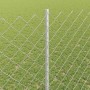 Reja con postes Plateado 1.4 x 10 m Acero