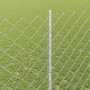 Reja con postes Plateado 1.5 x 10 m Acero