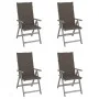 Sillas de jardín reclinables 4 uds cojines madera maciza acacia de vidaXL, Sillas de jardín - Ref: Foro24-3065385, Precio: 28...