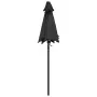 Sombrilla de aluminio gris antracita 200x224 cm de vidaXL, Sombrillas - Ref: Foro24-47206, Precio: 43,51 €, Descuento: %