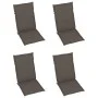 Reclining garden chairs 4 pcs cushions solid acacia wood by vidaXL, Garden chairs - Ref: Foro24-3065385, Price: 282,08 €, Dis...