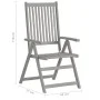 Reclining garden chairs 4 pcs cushions solid acacia wood by vidaXL, Garden chairs - Ref: Foro24-3065385, Price: 282,08 €, Dis...