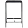 Hoher Gartentisch und Hocker und Kissen 3 Stück PE Rattan schwarz von vidaXL, Gartensets - Ref: Foro24-3064817, Preis: 165,44...