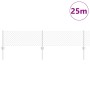 Reja con postes Plateado 0.4 x 25 m Acero